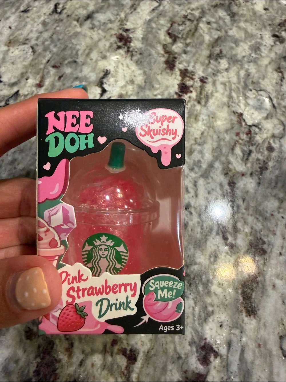 Pink Strawberry Drink Super Squishy Party Favors - Pink
